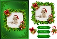 Puppy Christmas Card Front Green 1