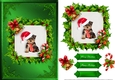 Puppy Christmas Card Front Green 5