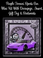 Purple Ferrari Sports Car 8x8 Mini Kit