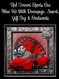 Red Ferrari Sports Car 8x8 Mini Kit