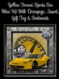 Yellow Ferrari Sports Car 8x8 Mini Kit