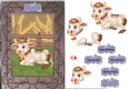 Bull A5 Card Front With Decoupage