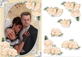 Mixed Race Bride & Groom And Roses Card Front 1