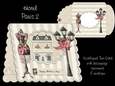 Hotel Paris Scalloped Tent Card Kit 2