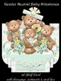 Gender Neutral Baby Milestones 3D Shelf Kit With Card Box
