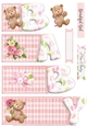 Baby Girl Milestones Word Book Sheet