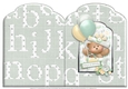 Gender Neutral Baby Milestones Scalloped Top Quick Card 3
