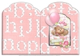 Girl Baby Milestones Scalloped Top Quick Card