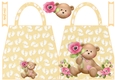 Baby Girl Milestones Shaped Hand Bag Card 2