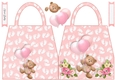 Baby Girl Milestones Shaped Hand Bag Card 3