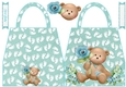 Baby Boy Milestones Shaped Hand Bag Card 2