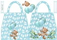 Baby Boy Milestones Shaped Hand Bag Card 3