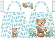 Baby Boy Milestones Shaped Hand Bag Card 4