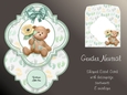 Gender Neutral Baby Milestones Shaped Easel Card