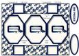 Graduation Octagon Pop-up Card Blue