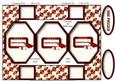 Graduation Octagon Pop-up Card Red