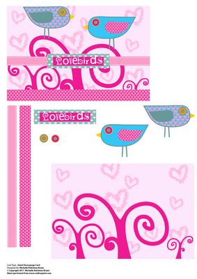 Lovebirds Valentine Card - Female