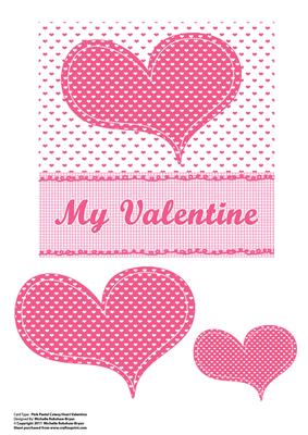 Pink Pastel Cutesy Heart Valentine