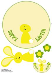 Easter Bunny Wobble Card