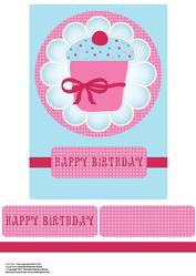 Cute Cupcake Quick Card