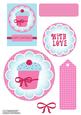 Cute Cupcake Decoupage Kit
