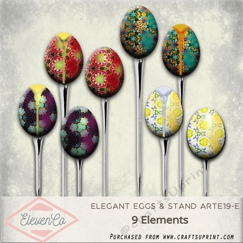 Elegant Easter Eggs Arte19-e