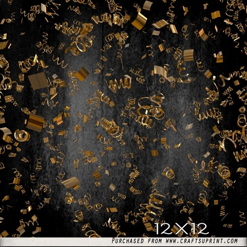 Gold Confetti Overlays 12x12 Arte30-OL12
