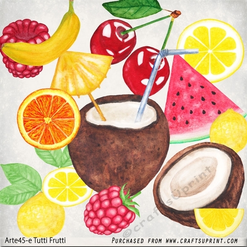 Tutti Frutti Watercolor Arte45-e