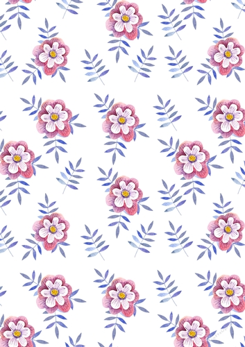 Watercolor Floral Pack A4 Arte42p-A402
