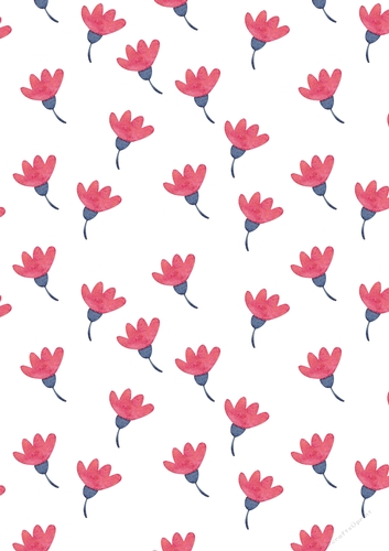 Watercolor Floral Pack A4 Arte42p-A403