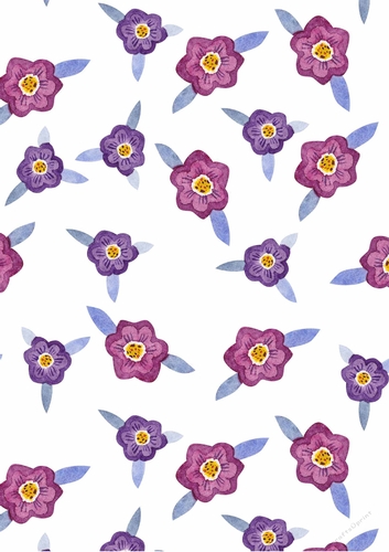 Watercolor Floral Pack A4 Arte42p-A404