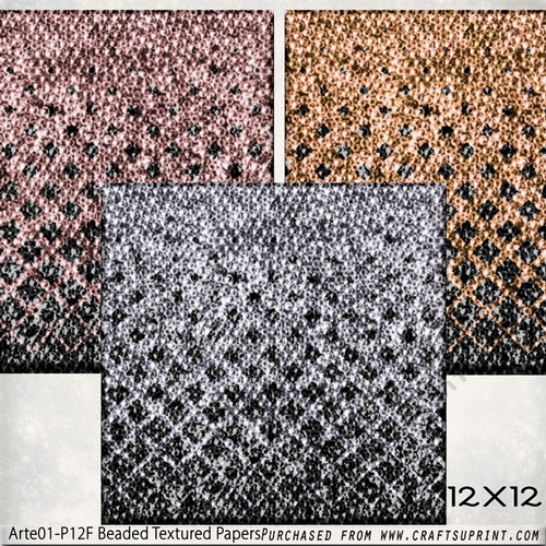 Beaded Textures Fade to Black Arte01-pF112