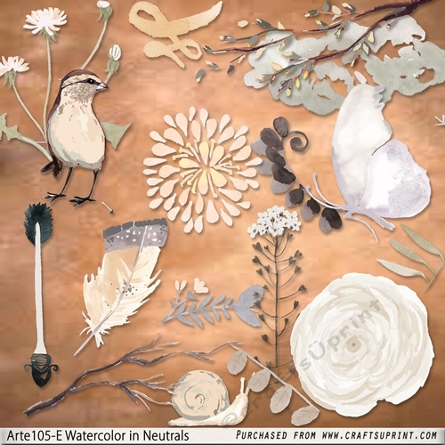 Watercolor in Neutrals Arte105-e