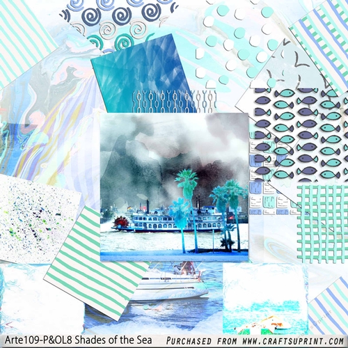 Shades of the Sea Arte109-P&OL8 