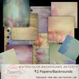 Watercolor Floral Backrounds Arte37-P