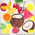 Tutti Frutti Watercolor Arte45-e