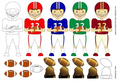 American Football Players 1 + Extras