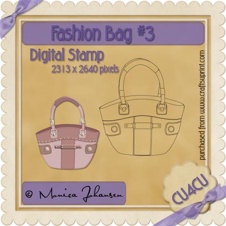 Digital Stamp, Fashion Bag 03