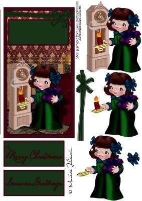Vintage Christmaseve Girl