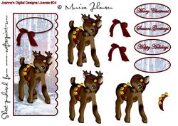 Christmas Vintage Reindeer