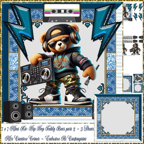 Image of cup1380641_2246 - 7 X 7 MINI KIT: HIP HOP TEDDY BEAR PART 2