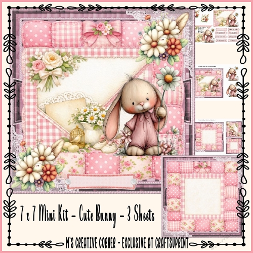 cup1435596_2246 - 7 X 7 MINI KIT: CUTE BUNNY