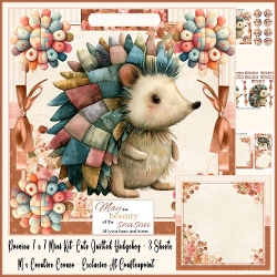 Image of cup1376445_2246 - 7 X 7 MINI KIT: CUTE QUILTED HEDGEHOG