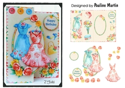 Vintage Blue & Pink Fashion