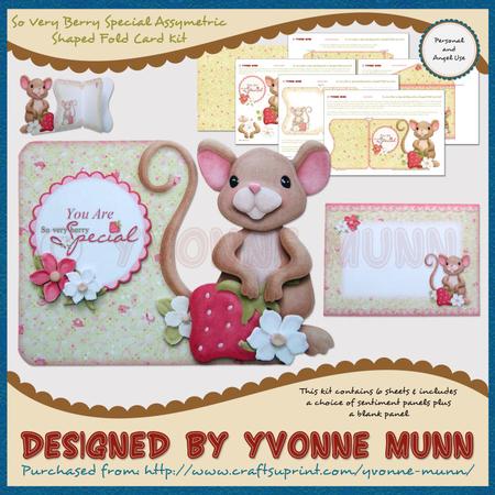 So Very Berry Special Assymetric Shaped Fold Card Kit