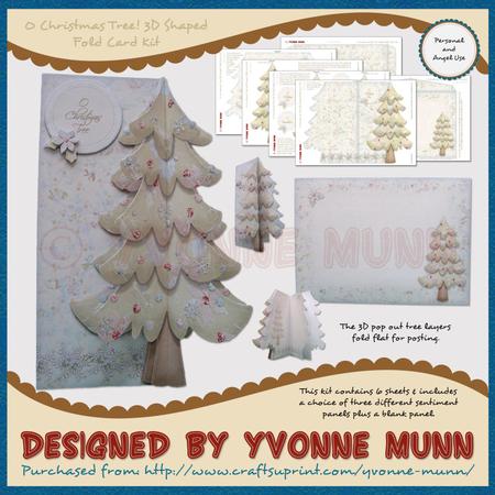 O Christmas Tree! 3D Shaped Fold Card Kit