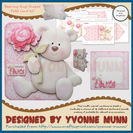 Bearing Hugs Shaped Fold Card Kit