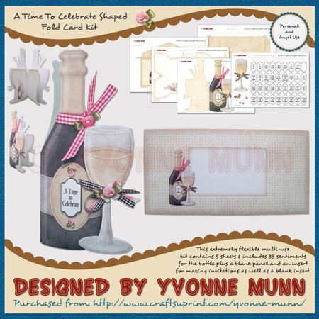 A Time to Celebrate Shaped Fold Card Kit