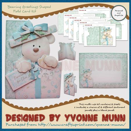 Bearing Greetings Shaped Fold Card Kit