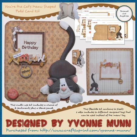 You?re the Cat?s Meow Shaped Fold Card Kit